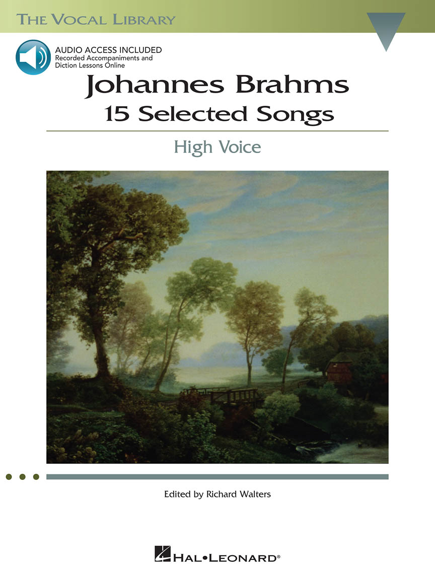 Johannes Brahms 15 Selected Songs The Vocal Library High Voice Hal Leonard Online