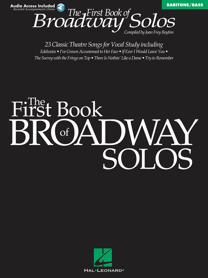 First Book Of Broadway Solos Baritone Bass Edition Hal Leonard Online