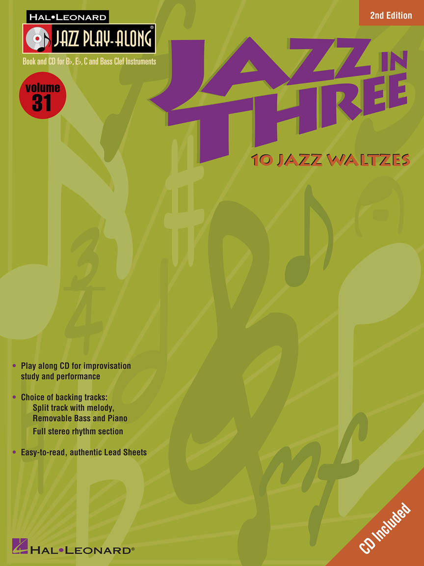 Jazz in Three Second Edition Jazz PlayAlong Volume 31 Hal Leonard Online