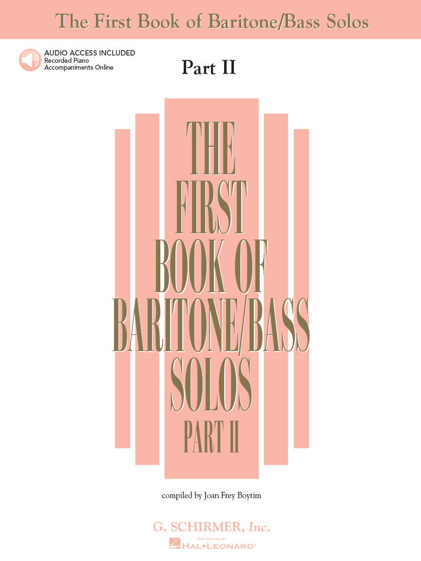 The First Book Of Baritone Bass Solos Part Ii Book Online Audio Hal Leonard Online